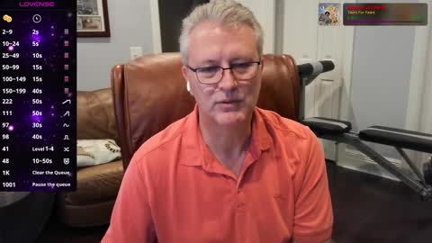 Snapshot of justavoyeurhere chatting on 11.14.25 Michael online show from 11.14.25