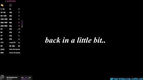 Snapshot of katillery chatting on 01.14.26 Katie online show from 01.14.26