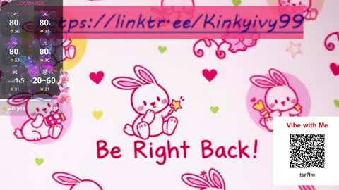 Snapshot of kinkyivy99 chatting on 05.11.26 kinkyivy99 online show from 05.11.26