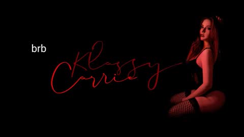 I am real and klassy..  online show from 11.29.25