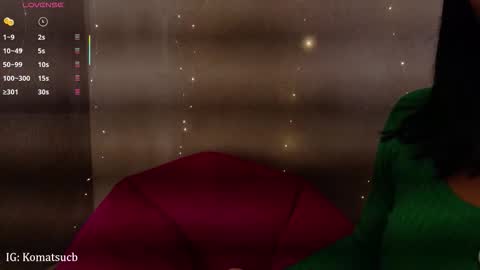 Snapshot of komatsu_ chatting on 12.15.25 Komatsu Lilith online show from 12.15.25