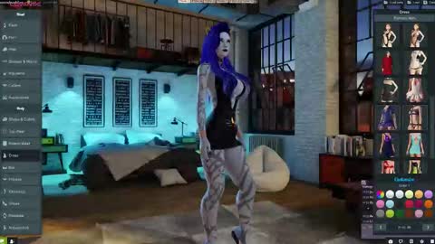 Succubus Blue online show from 10.15.25