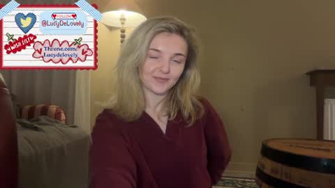 Snapshot of lucydelovely chatting on 06.14.26 Lucy online show from 06.14.26