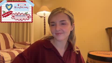 Snapshot of lucydelovely chatting on 07.28.26 Lucy online show from 07.28.26