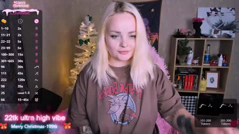 Snapshot of marcelinepeach chatting on 12.25.24 Sara online show from 12.25.24