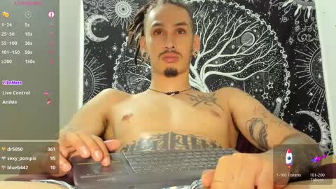 Snapshot of mateo60_ chatting on 01.08.25 Mateo online show from 01.08.25