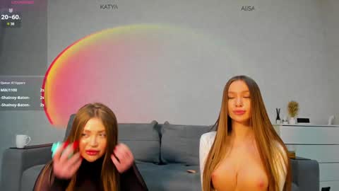 WE ARE NOT LESBIAN WE ARE NOT KISSING Alisa right  Katty left.  Free action requestsBAN  .     start online show from 12.08.24