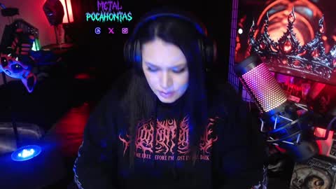 Snapshot of metalpocahotass chatting on 01.03.25 MetalPocahotass online show from 01.03.25
