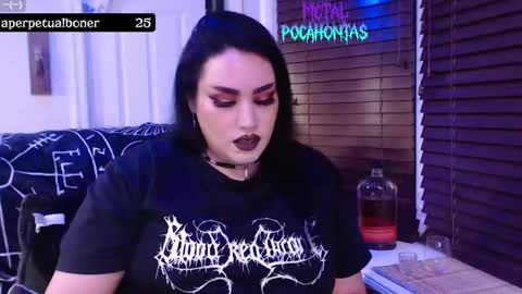 Snapshot of metalpocahotass chatting on 09.18.25 MetalPocahotass online show from 09.18.25
