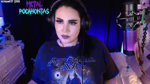 Snapshot of metalpocahotass chatting on 10.20.25 MetalPocahotass online show from 10.20.25