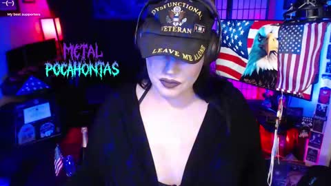 Snapshot of metalpocahotass chatting on 11.12.25 MetalPocahotass online show from 11.12.25