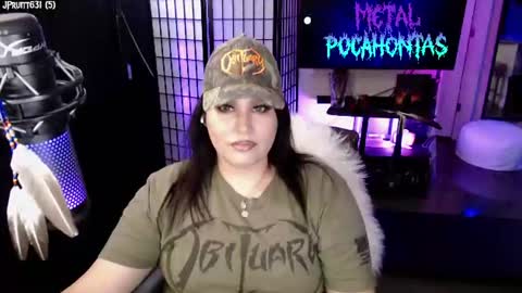 Snapshot of metalpocahotass chatting on 06.20.26 MetalPocahotass online show from 06.20.26