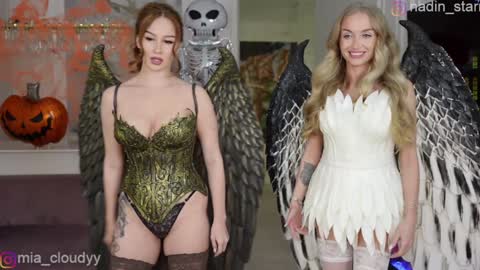 Snapshot of mia_cloudy chatting on 10.31.25 Mia and friends online show from 10.31.25