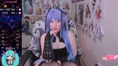 Snapshot of miku_bunny chatting on 01.30.25 Miku online show from 01.30.25