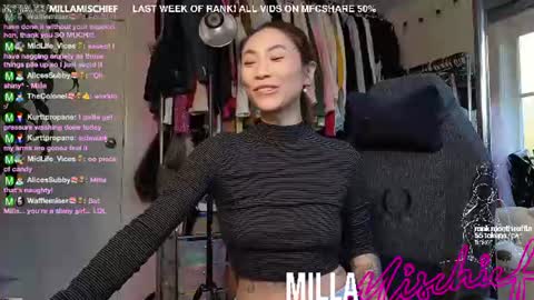 Milla Mischief online show from 06.27.26