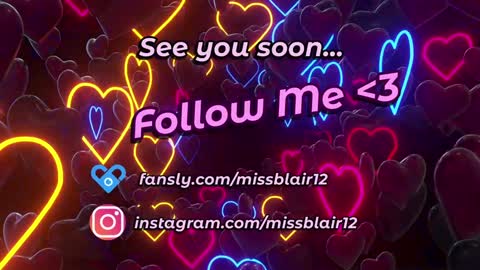 MissBlair online show from 01.08.25