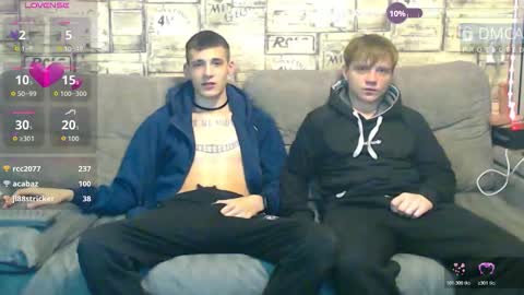 Max tall dark-haired guy with tattoos and Phil blond-haired online show from 03.08.26