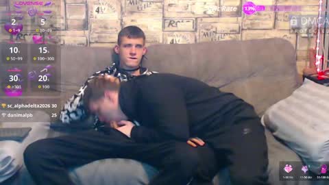 Max tall dark-haired guy with tattoos and Phil blond-haired online show from 03.23.26