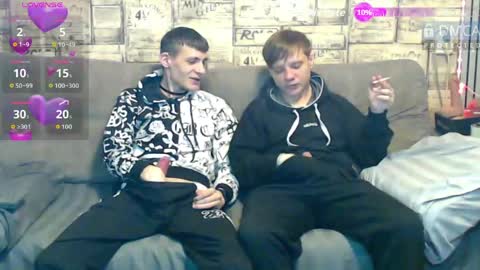 Max tall dark-haired guy with tattoos and Phil blond-haired online show from 04.13.26