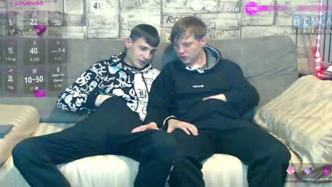 Max tall dark-haired guy with tattoos and Phil blond-haired online show from 05.04.26