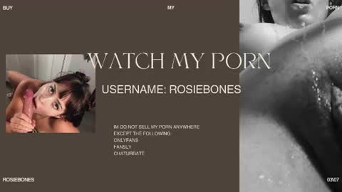 Rosie Bones online show from 07.21.26