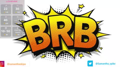 Snapshot of samantha_spike chatting on 03.08.25 Samantha online show from 03.08.25