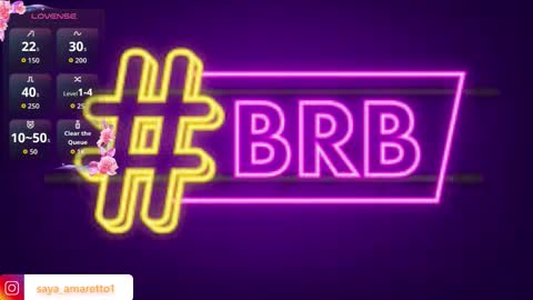 Saya Amaretto  online show from 03.19.26