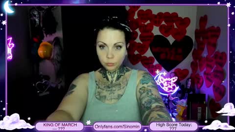 Snapshot of sinominx chatting on 03.02.25 Sinomin online show from 03.02.25