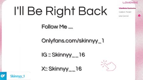 Skinnyy   online show from 05.01.26