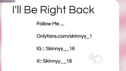 Skinnyy   online show from 05.07.26