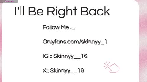 Skinnyy   online show from 05.09.26
