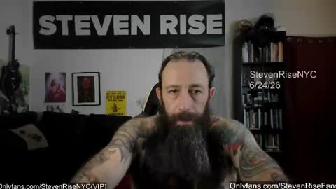 Snapshot of stevenrisenyc chatting on 06.24.26 StevenRiseNYC online show from 06.24.26