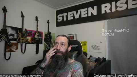 Snapshot of stevenrisenyc chatting on 06.27.26 StevenRiseNYC online show from 06.27.26
