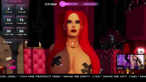 Snapshot of systaime chatting on 02.13.25 MISTRESS LISA FIRST 3DXCHAT CAMGIRL 3dxchat anime gaming mistress domina online show from 02.13.25