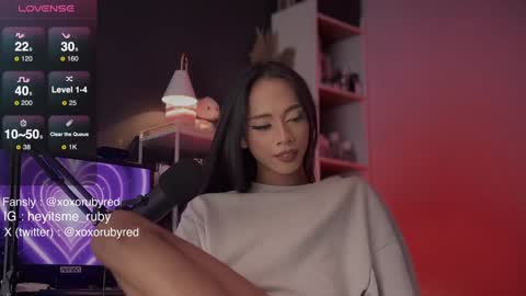 Snapshot of temptressxruby chatting on 01.15.25 TemptressxRuby online show from 01.15.25