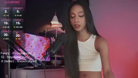 Snapshot of temptressxruby chatting on 02.21.25 TemptressxRuby online show from 02.21.25