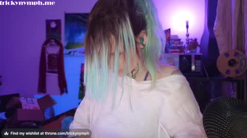 Snapshot of tricky_nymph chatting on 12.07.24 Cassie online show from 12.07.24