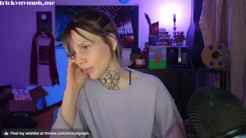Snapshot of tricky_nymph chatting on 12.07.24 Cassie online show from 12.07.24