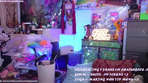 Snapshot of tricky_nymph chatting on 12.22.24 Cassie online show from 12.22.24