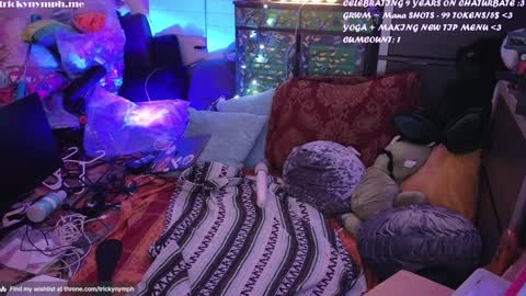 Snapshot of tricky_nymph chatting on 12.23.24 Cassie online show from 12.23.24