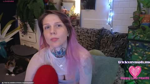 Snapshot of tricky_nymph chatting on 02.24.25 Cassie online show from 02.24.25