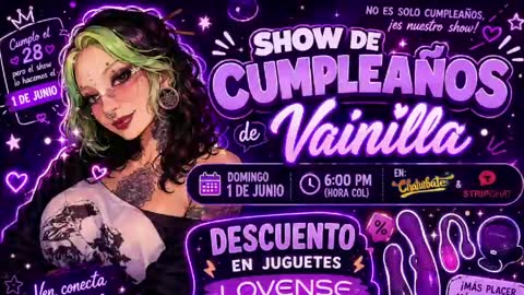 Vainilla Independent model online show from 06.02.26
