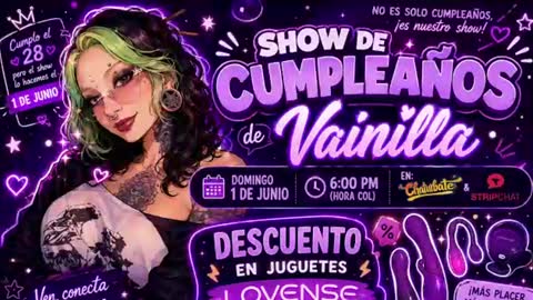Vainilla Independent model online show from 06.19.26