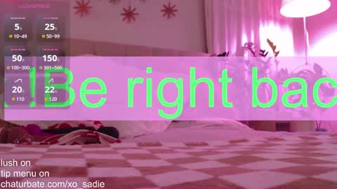 Snapshot of xo_sadie chatting on 01.14.25 Xo Sadie online show from 01.14.25