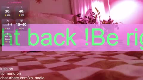 Snapshot of xo_sadie chatting on 01.19.25 Xo Sadie online show from 01.19.25