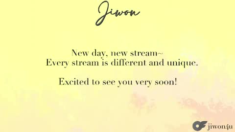 Snapshot of yourlovelykgirlfriend chatting on 06.06.26 J i w o n online show from 06.06.26