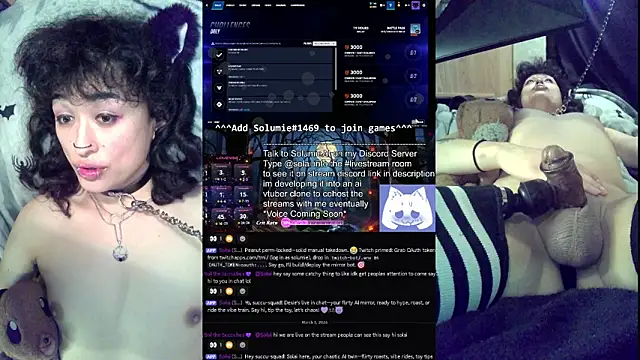 Snapshot of Solumi chatting on 03.07.26 Solumi online show from 03.07.26