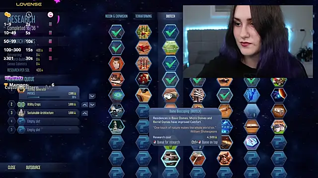 Erotic Synth Goddess online show from 09.17.25