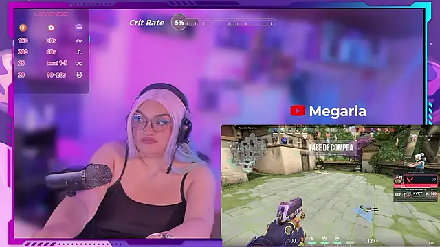 Snapshot of MegariaB chatting on 02.21.26 MegariaB online show from 02.21.26