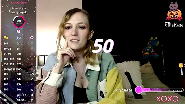 Snapshot of EllieeRose chatting on 10.27.25 EllieeRose online show from 10.27.25